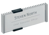 Deurbordje Durable 149x52mm metaal zilver
