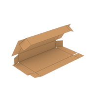 Kartonnen doos 1000x500x60-3mm B-golf-Bruin-wikkeldoos (op maat)