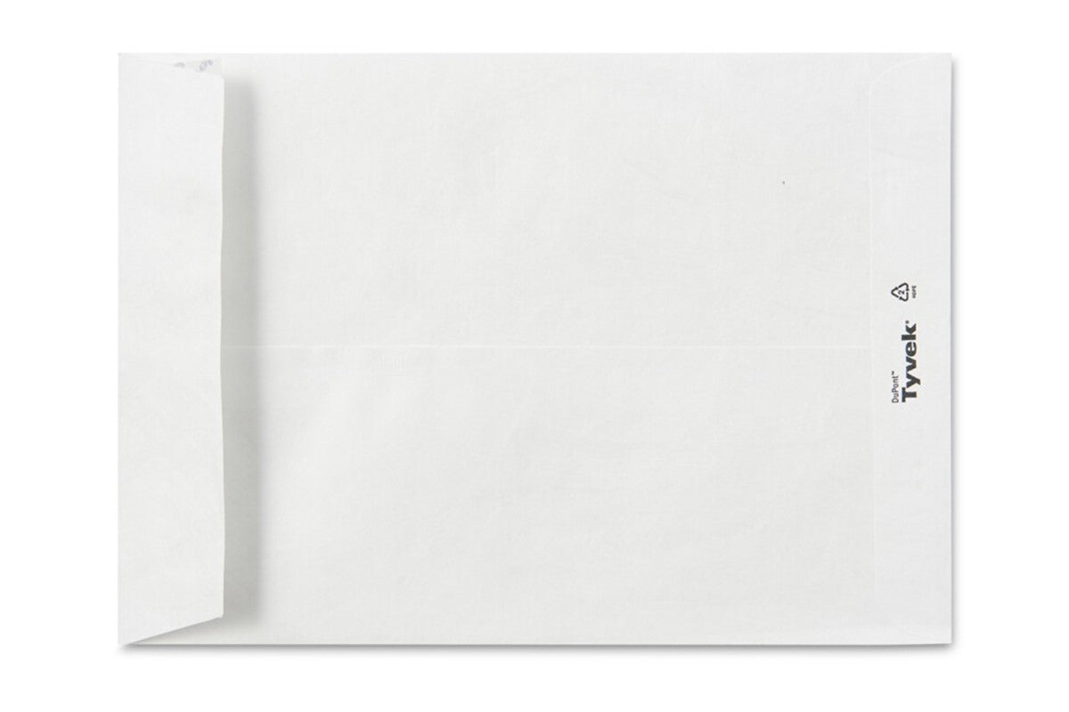 zakomslag Envelop Tyvek® met H-Bodem 160µ wit 305 x 406 x 50