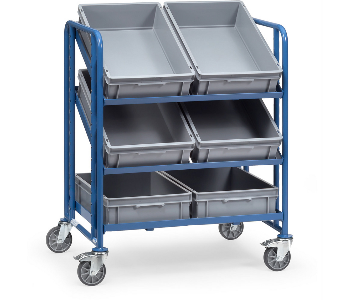 Eurobakkenwagen 2392 - met 6 bakken - Laadvlak 820 x 610 mm