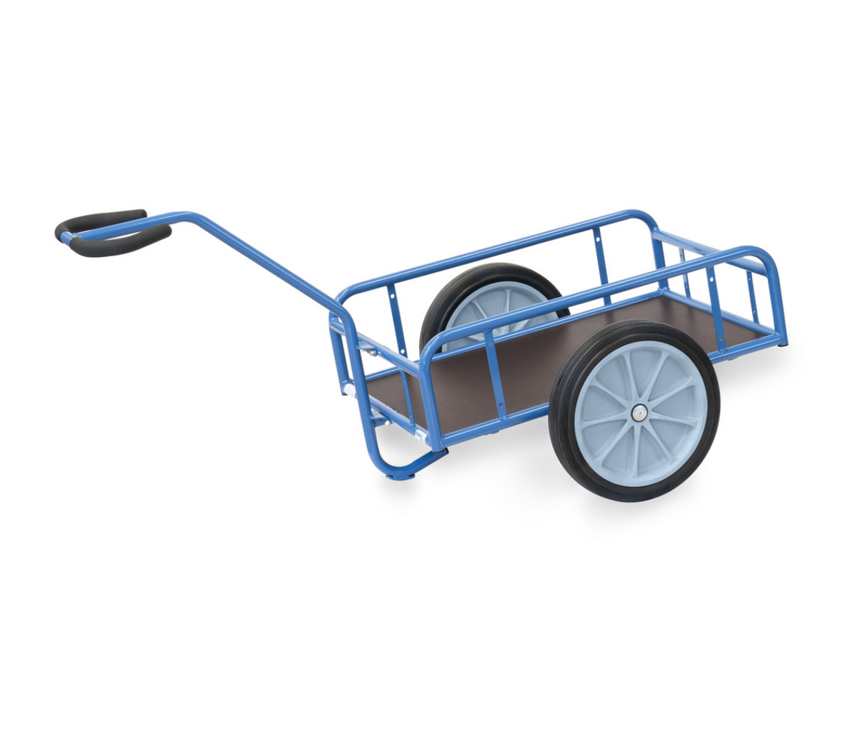Handtrekwagen 4104V - massief rubber wielen - met watervast platform 845 x 545 mm
