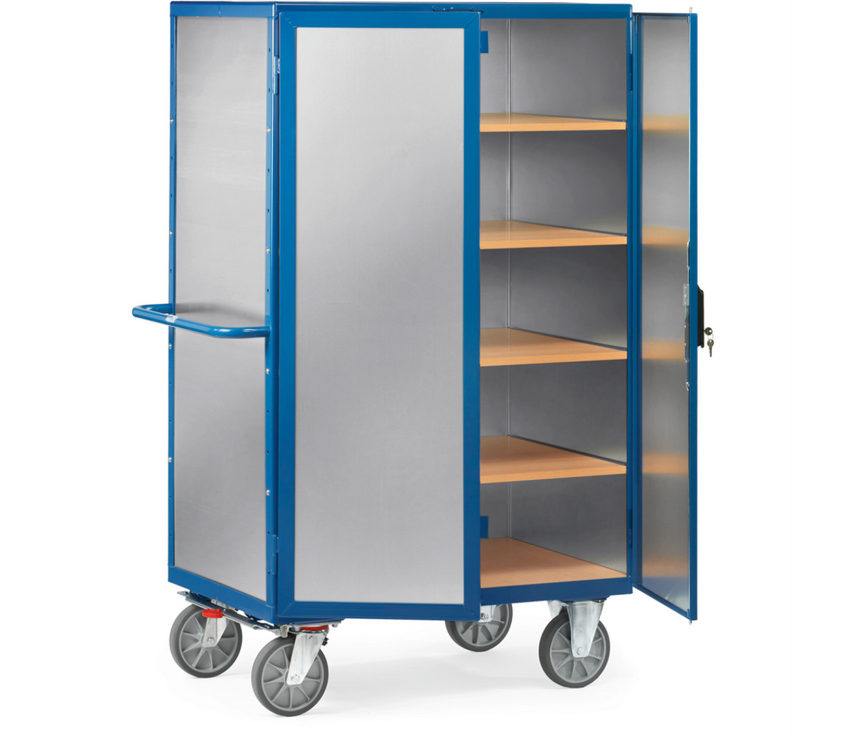 Kastwagen 5592 met wanden van aluminium plaat - Laadvlak 1.000 x 680 mm