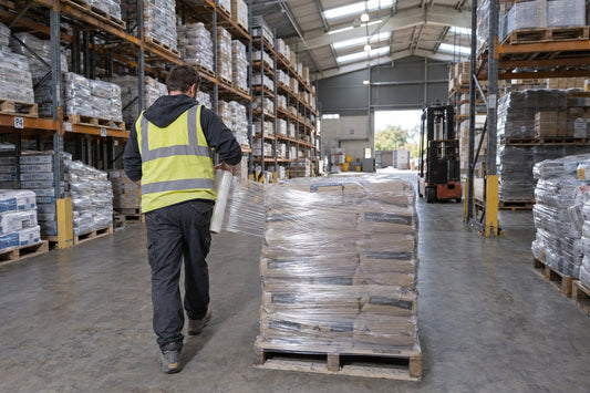 Pallet wikkelen met rekfolie