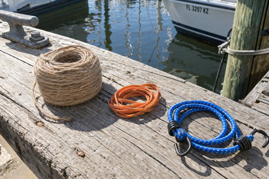 Touw, elastiek en snelbinders