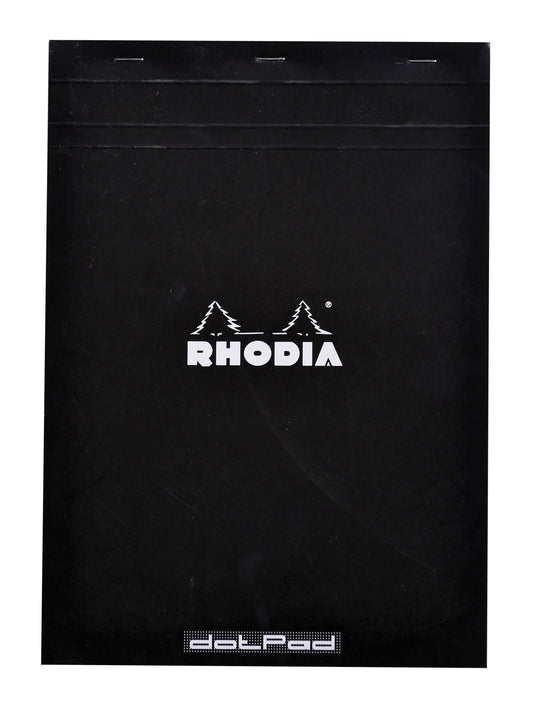 Schrijfblok Rhodia A4 dots 80v 90gr zwart