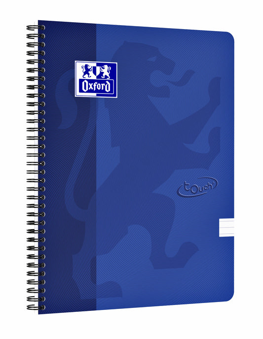 Spiraalblok Oxf Touch A4 lijn 140pag 80gr bl