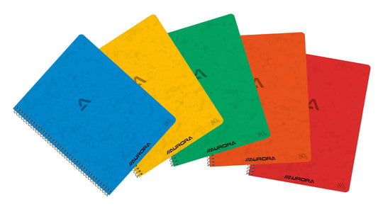 Schrift Aurora 210x165mm lijn 120pag 80gr ass