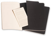 Schrift Moleskine 130x210mm lijn 160pag zwart 3st - afbeelding 4