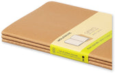 Schrift Moleskine 130x210mm blc 160pag kraft 3st - afbeelding 2