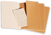 Schrift Moleskine 130x210mm blc 160pag kraft 3st - afbeelding 4