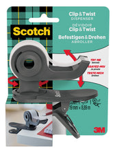 Plakbandhouder Scotch Clip dgs + 1rol tape