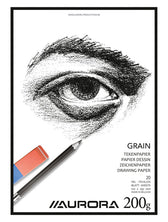 Tekenblok Aurora A4 20 vel 200gr Grain