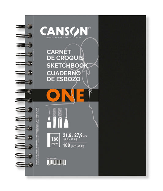 Schetsboek Canson Art Book One 100gr 216x279mm wit