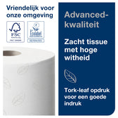 Toiletpapier Tork T9 Advanced 2laags 112m wit - afbeelding 6