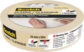 Afplaktape Scotch Classic 24mmx50m beige - afbeelding 4