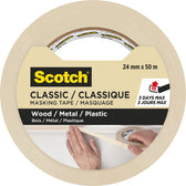 Afplaktape Scotch Classic 24mmx50m beige - afbeelding 5