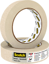 Afplaktape Scotch Basic 24mmx50m beige - afbeelding 4
