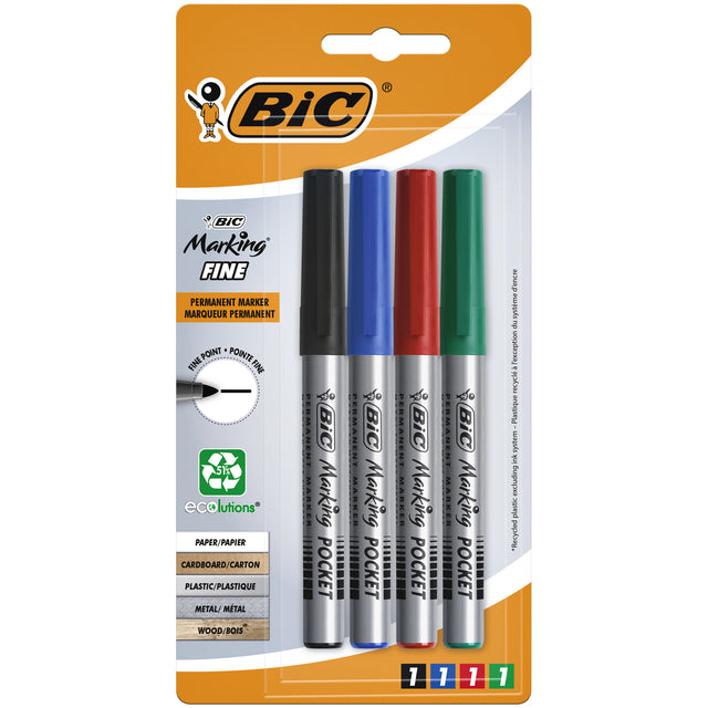 Viltstift Bic ecolutions rond F assorti