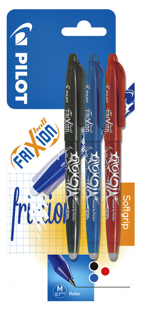 Rollerpen PILOT friXion  BL-FR7 M 3st assorti