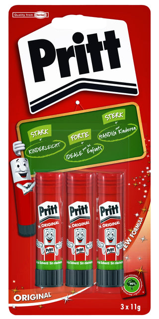 Lijmstift Pritt Stick Original 11gr blister à 3st