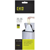 Afvalzak EKO MDPE type E trekb 55x70cm 25-35L wit - afbeelding 3