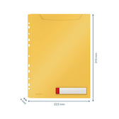 U-map Leitz Cosy harmonica A4 perforatie PP geel - afbeelding 3