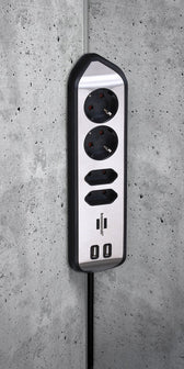 Stekkerdoos Brennenstuhl Estilo 4vdig USB 2m zwart - afbeelding 7
