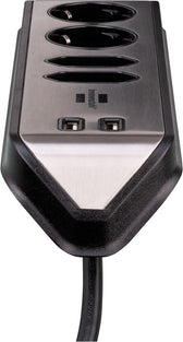 Stekkerdoos Brennenstuhl Estilo 4vdig USB 2m zwart - afbeelding 4