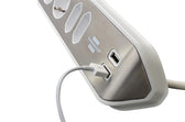 Stekkerdoos Brennenstuhl Estilo 4vdig USB 2m wit - afbeelding 7