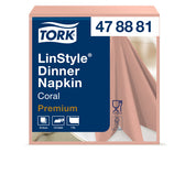 Dinerservet Tork Linstyle Premium 50 vel koraal