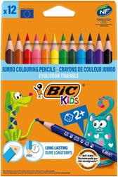 Kleurpotlood BicKids Evolution triangle assorti