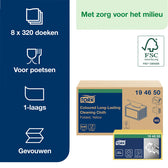 Reinigingsdoek Tork W8 Premium 1laags geel - afbeelding 7