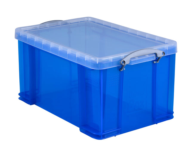 Opbergbox RU 48ltr 600x400x315mm transp blauw