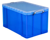 Opbergbox RU 84ltr 710x440x380mm transp blauw