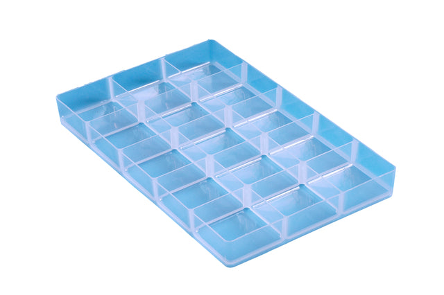 Tray RU tbv 4 en 9ltr 342x215x35mm transp wit