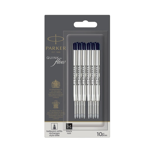 Balpenvulling Parker Quinkflow M 10st zwart