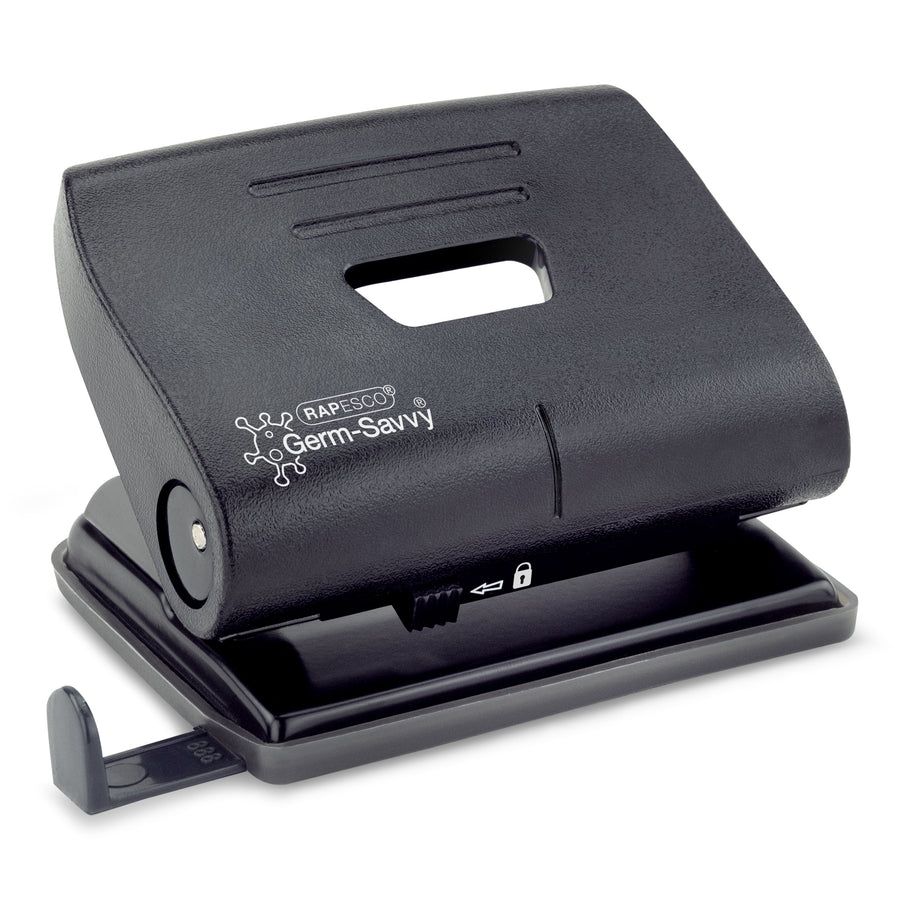 Perforator Rapesco Germ-Savvy 820-P 2gaats zwart