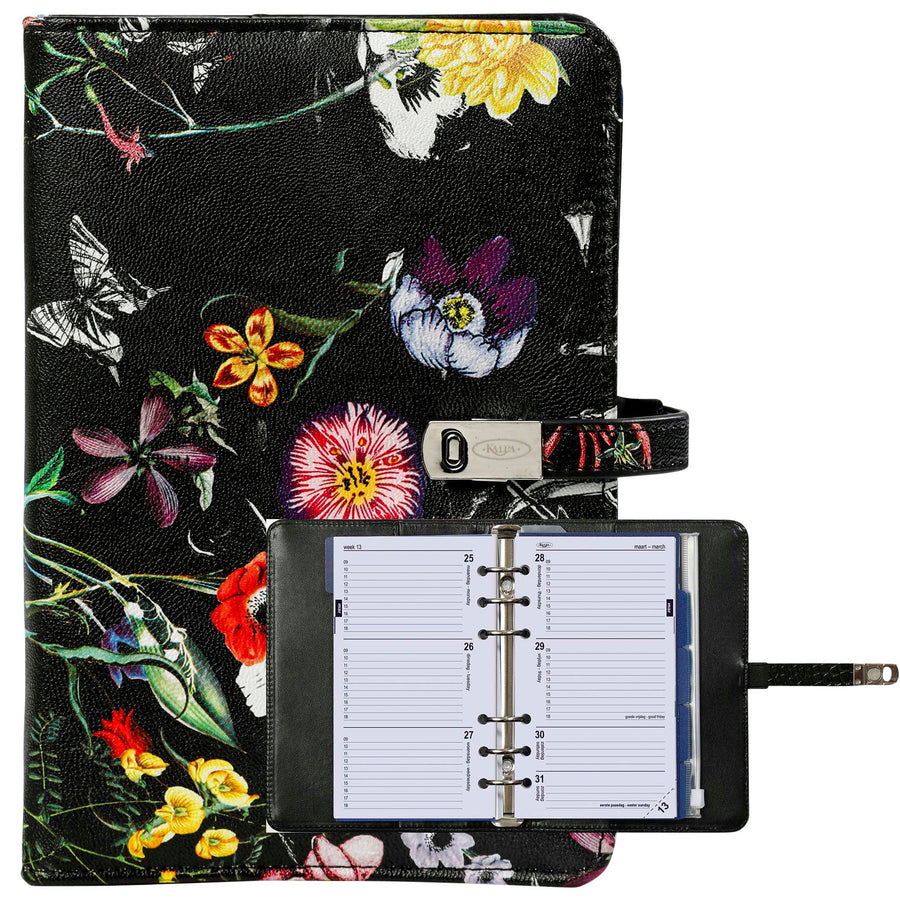 Organizer Kalpa Personal + agenda 25-26 bloem zw