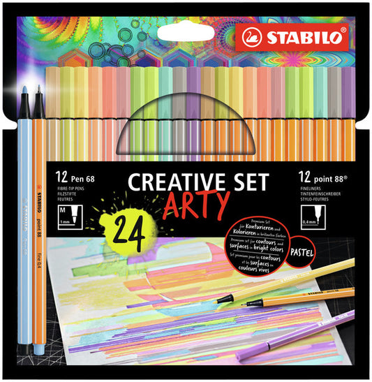Creative set STABILO 8868/24  Arty 24st assorti