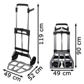 Steekwagen Pavo opvouwbaar aluminium 120kg - afbeelding 3