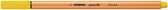 Fineliner STABILO point 88/24 F citroengeel - afbeelding 7
