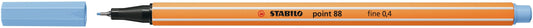 Fineliner STABILO point 88/11 F ijsblauw