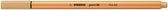 Fineliner STABILO point 88/88 F licht oker - afbeelding 7