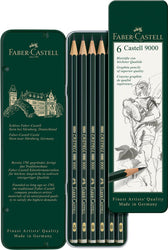 Potlood Faber-Castell 9000 6 hardheden - afbeelding 3