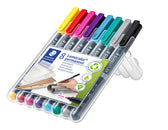 Viltstift Staedtler OHP Lumo M 317 perm 8 st ass - afbeelding 2