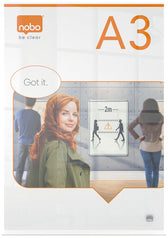 Infobord Nobo Premium Plus A3 acryl vrijstaand - afbeelding 2