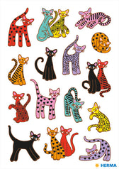 Décor sticker abstracte katten - afbeelding 3