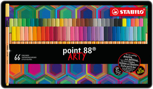 Fineliner STABILO point 88/66 Arty F assorti