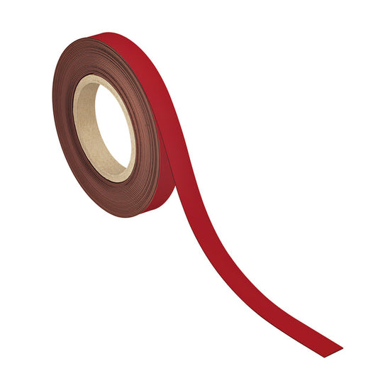 Magneetband MAUL schrijfbaar 10mx20x1mm rood