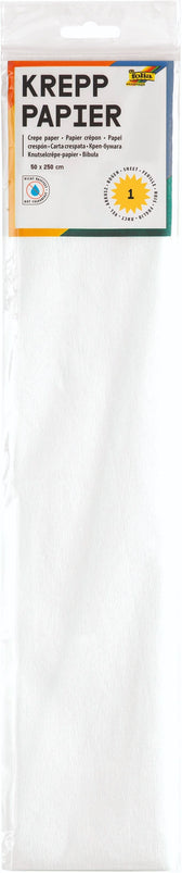 Crêpepapier Folia 250x50cm nr100 wit